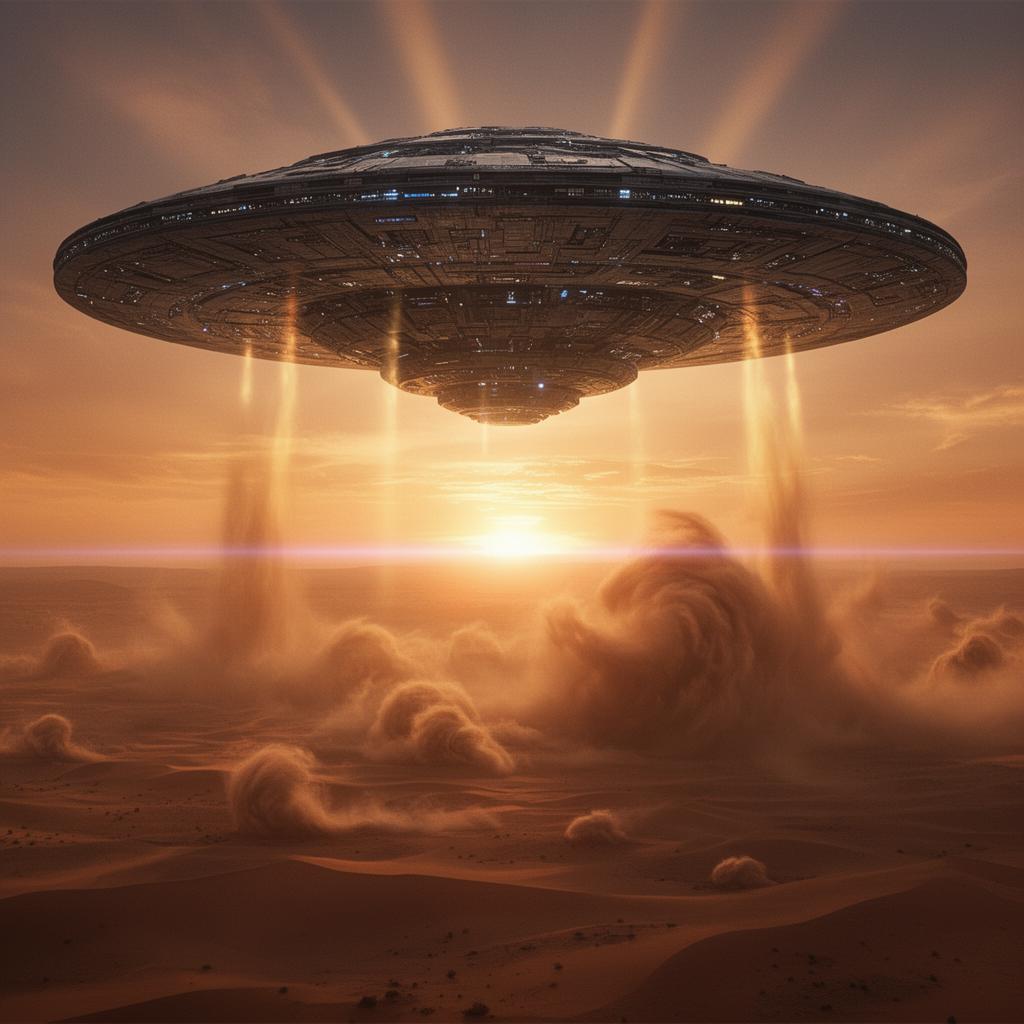 Alien Arrival Over the Desert — Hollywood Sci-Fi cinematic preview